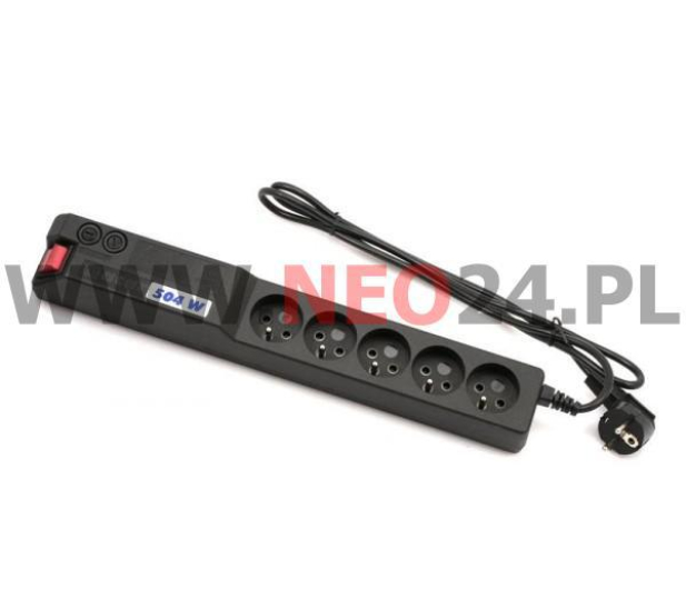 HSK DATA Listwa zasilająca ACAR 504W Czarna 3 M (ALP-ACAR504W---03) - 1414881 - zdjęcie 3